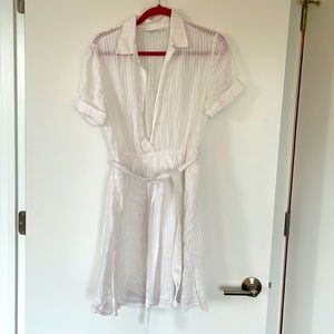Frame White Linen Dress